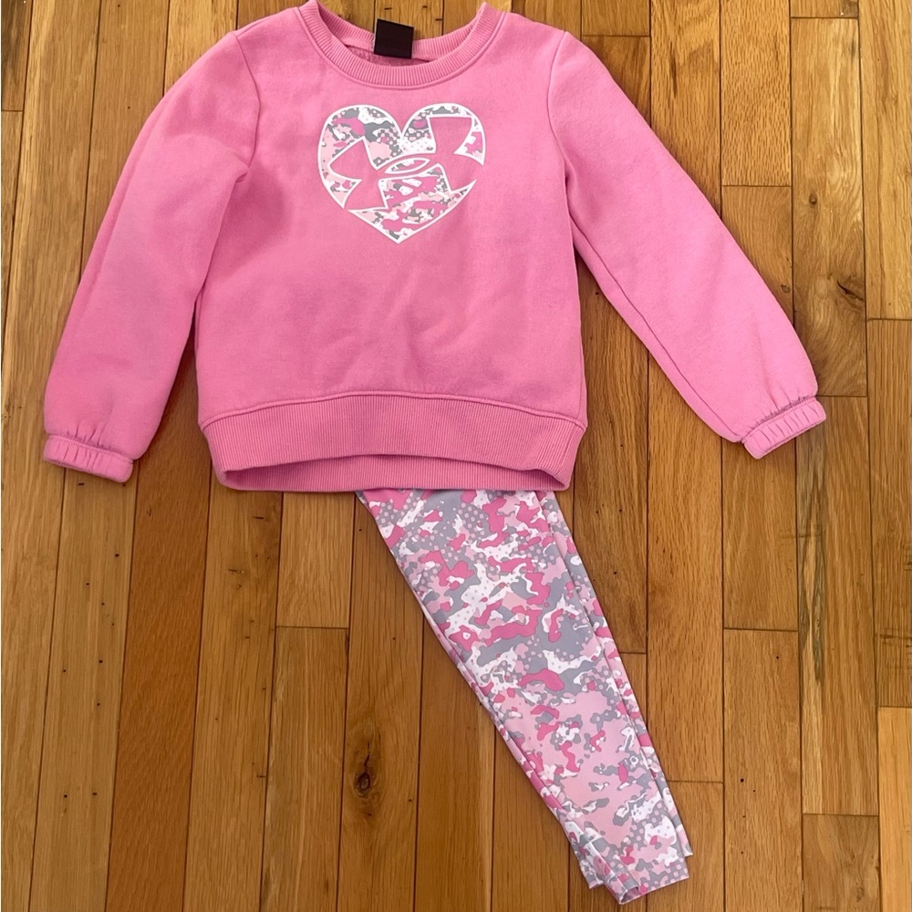 Toddler girl Under Armour Sweatshirt legging set
